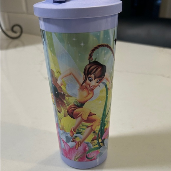 Tupperware Tinker Bell Thumbler w/flip top seal - Picture 3 of 3